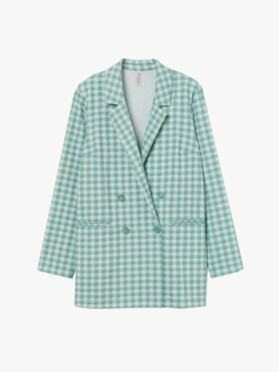Linen Check Blazer
